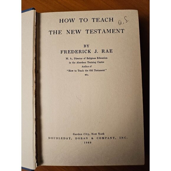 1928 How To Teach The New Testament By Frederick J. Rae Christian Education Book - Picture 3 of 6